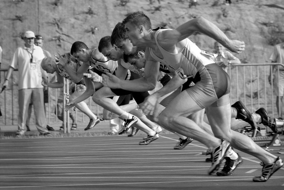 800m running: The start